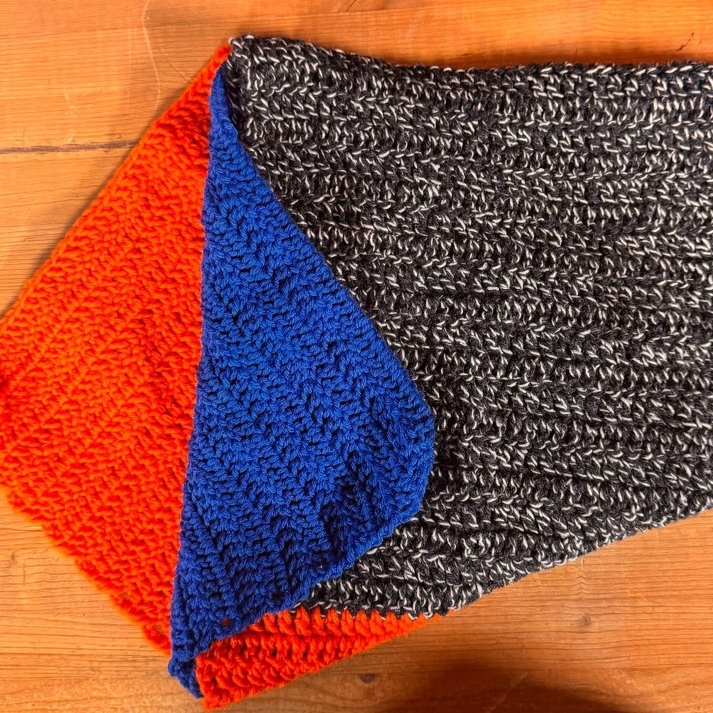 Oilers winter scarf handmade